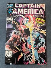 Captain America Annual #8 1986 Marvel Comic Key Issue Iconic Mike Zeck FN/VF picture