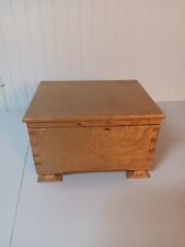 BEAUTIFUL Handcrafted CURLY MAPLE Table Top CIGAR HUMIDOR  12x8x10 picture