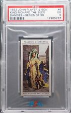 Vintage 1932 John Player & Sons Tobacco Card #6 Richard The Seco PSA 5 EX picture