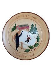 Vintage 1971 Glenview Pottery The Old Canal Collectible Plate USA picture
