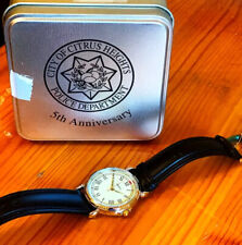 FOSSIL, PR5001 Mens Watch Citrus Heights Police Dept. 5th anniversary 1980s, New picture