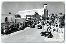 Nuevo Laredo Tamaulipas Mexico RPPC Photo Postcard Side of the Main Plaza c1950s picture