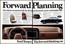 1985 Ford Tempo Sedan Forward Planning 2 Page Vintage Print Ad Car Dash Wall Art picture