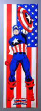 6 Foot 1991 Captain America 72x24 Marvel Comics DOOR poster:6x2 Ft,Avengers Hero picture