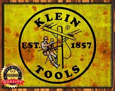 Klein Tools - Established 1857 - Vintage Look - Aged - Metal Sign 11 x 14 picture