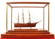 VINTAGE MINIATURE SHIPS MODEL ENCASED IN GLASS 1851 CLIPPER SHIP FLYING FISH ETR picture