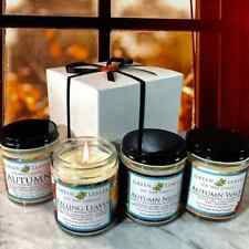 Autumn/Fall Candle Gift Set, Four different 6oz. Fall Scented Soy Wax Candles picture
