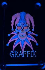 Vintage 1997 AIR JESTER Graffix Flocked Blacklight 21.5”x34” Poster Made In USA picture
