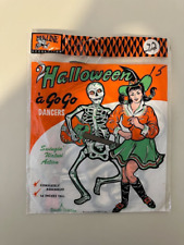 Vintage Original Halloween Beistle Go Go Dancers Skeleton and Witch w/ Orig bag picture