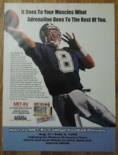 1998 MET-RX Nutrition Shakes & Bars Magazine Ad - Troy Aikman Dallas Cowboys picture