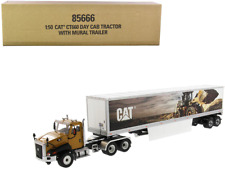 CAT CT660 Day Cab with Mural Dry Van Trailer Transport Series 1/50 Diecast Model picture
