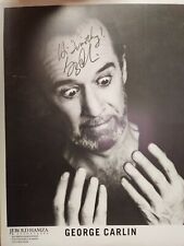 George Carlin Autographed 8x10 Photo Television Star Comedian Star - Hamza picture