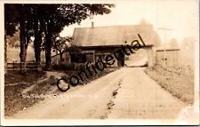 Real Photo 1905 Era Plank Road Toll Gate Cherry Valley New York NY RP RPPC K73 picture