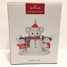 2022 Hallmark Merry Mice Building a Snowman Special Edition Ornament picture