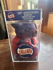 1999 Limited Edition Pepsi-Cola Red Wild Cherry Bean Bear 100th Anniversary Rare picture