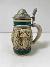 1990 Avon Endangered Species Mini Stein - The Asian Elephant picture