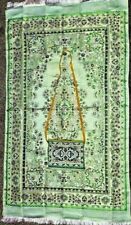 Muslim Travel Mat, Islamic Prayer Rug, janamaj, Turkish Best Sajda Mat - GREEN picture
