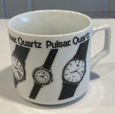 Rare Vintage Pulsar Quartz Watch Coffee Mug 1980s picture