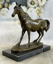 Handcrafted Horse Lovers Real Bronze Horses Head Bust Sculpture Equestrian picture