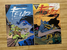 FEUD #1 & #4 - EPIC COMICS 1993 HEAVY HITTERS EMBOSSED WITH METAL INK picture