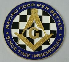 New Freemason Masonic Making Good Men Better Car Emblem  picture