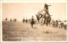 RPPC Alvin Gordon Rodeo Leap Horse Billings MT RR Doubleday photo postcard DQ5 picture
