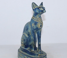 BASTET RARE ANCIENT EGYPTIAN ANTIQUE PHARAONIC Cat Bast Old Egypt Stone Statue B picture