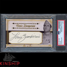 Louis Zamperini signed Cut 3x5 Custom Card PSA DNA Slab Olympic WWII Auto C2704 picture