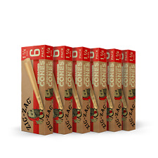 Zig-Zag Pre Rolled Unbleached Cones 1 1/4 6 Packs of 6 ( 36 Cones) picture