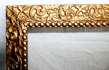ANTIQUE FITS 12X 15 GOLD GILT PICTURE FRAME VICTORIAN WOOD ORNATE GESSO WIDE picture