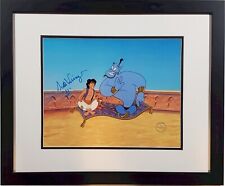 🔵  Aladdin Disney Sericel Magic Carpet Genie  Signed Voice Scott Wingart picture