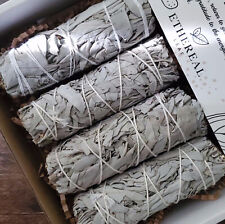 4 Pack White Sage Bundle Sticks Smudging Kit 4'' For Home Cleansing Gift Package picture