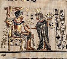 Rare 24” Width Authentic Hand Painted Ancient Egyptian Genuine Papyrus picture