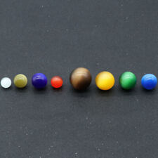 3Sets Natural Crystal Sphere Ball Cat Eye Opal Eight Planet Healing Specimens picture