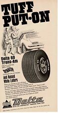 1971 DELTA 60 Trans-AM Tires art Vintage Print Ad picture