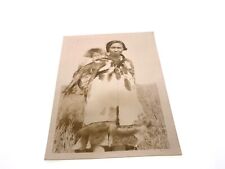 Antique RPPC Native American REAL PHOTO POSTCARD Eskimo Women With Child Nome AK picture