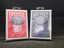 2 Bicycle Vintage Design Ohio Made #6 Thistle Cupid Back Playing Cards Sealed picture