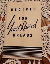 RECIPES FOR YEAST RAISED BREADS.  STANDARD BRANDS INC.  1937. picture
