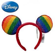 Disney'Parks Mickey Mouse Ears Rainbow Pride Love Headband - NEW picture