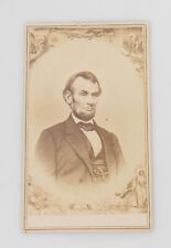 Antique Abraham Lincoln CDV Carte De Visite Lewis Powers Springfield Ma. picture