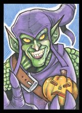 2019 Flair Marvel Green Goblin Michael Mastermaker Artist Sketch Card picture