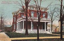  Postcard Residence President Benjamin Harrison IN picture