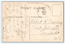 DPO West Rupert Vermont VT Postcard Wall Artist Signed Dutch Kid Windmill 1913 picture