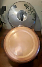 Vintage Ecko Flint 5.5 Quart Thick Copper Bottom & Stainless Steel Stock Pot USA picture