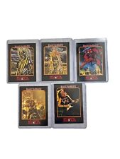 Vintage 1991 Mega Metal Trading Cards Lot Of 5 Iron Maiden Cards  picture
