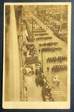 RPPC Seattle Washington Annual US Navy Parade 1908 Hotel Victoria US Flags picture