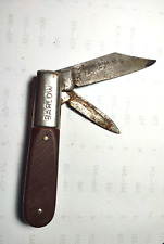 Vintage 2 Blade Barlow Knife with Sawcut Delrin Handles picture
