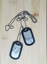 Military Style Stainless Steel G.I. Dog Tags picture