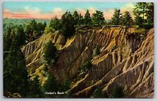 Marshall Indiana~Turkey Run State Park~Camels Back Soil Erosion~1954 Linen PC picture