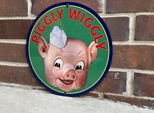 Piggly Wiggly Grocery Store vintage Style round sign picture